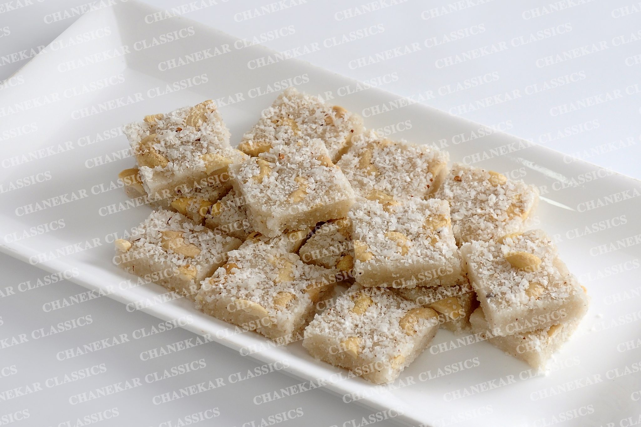 Cashew coconut Barfi » Chanekar Classics